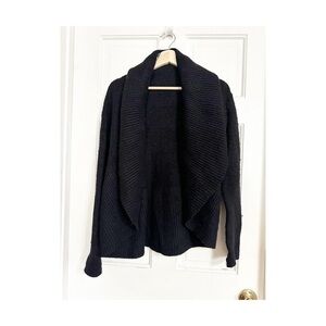 Vince Open Front Black Cardigan XS